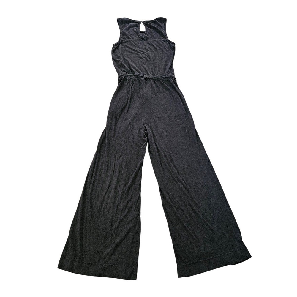 Pact Jumpsuit Women Small Black Organic Cotton Wide Leg Sleeveless - Picture 5 of 13